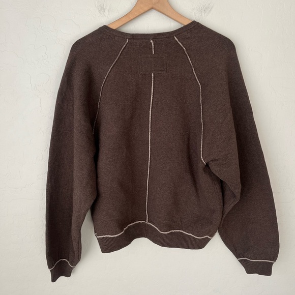 Free People we the free midnight pullover brown NEW - Picture 8 of 12
